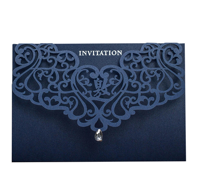 5x7カード用のカスタムブルーの結婚式の招待状ギフトカードの封筒