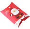 枕の形のプレゼントクリスマスキャンディーボックスサンタギフトボックス250gsmホワイトカード
