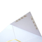 金ホイルの端ラインが付いている注文の白い設計ロゴの結婚式の招待の封筒