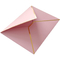 ペーパー招待の封筒の注文のロゴを青銅色にするローズの金のピンク