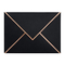ビジネスのための紫外線青銅色になるロゴの黒カード クラフト紙の封筒